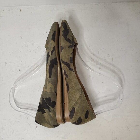 Lucky Brand Bylando Camo Print Pointed Toe Ballet Flats Size 7M - Picture 6 of 10